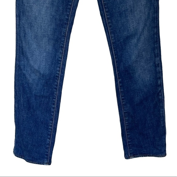 Acne Studios Needle Marine High Rise Jeans Women’s Size 26 Blue Cotton Blend - Picture 4 of 15